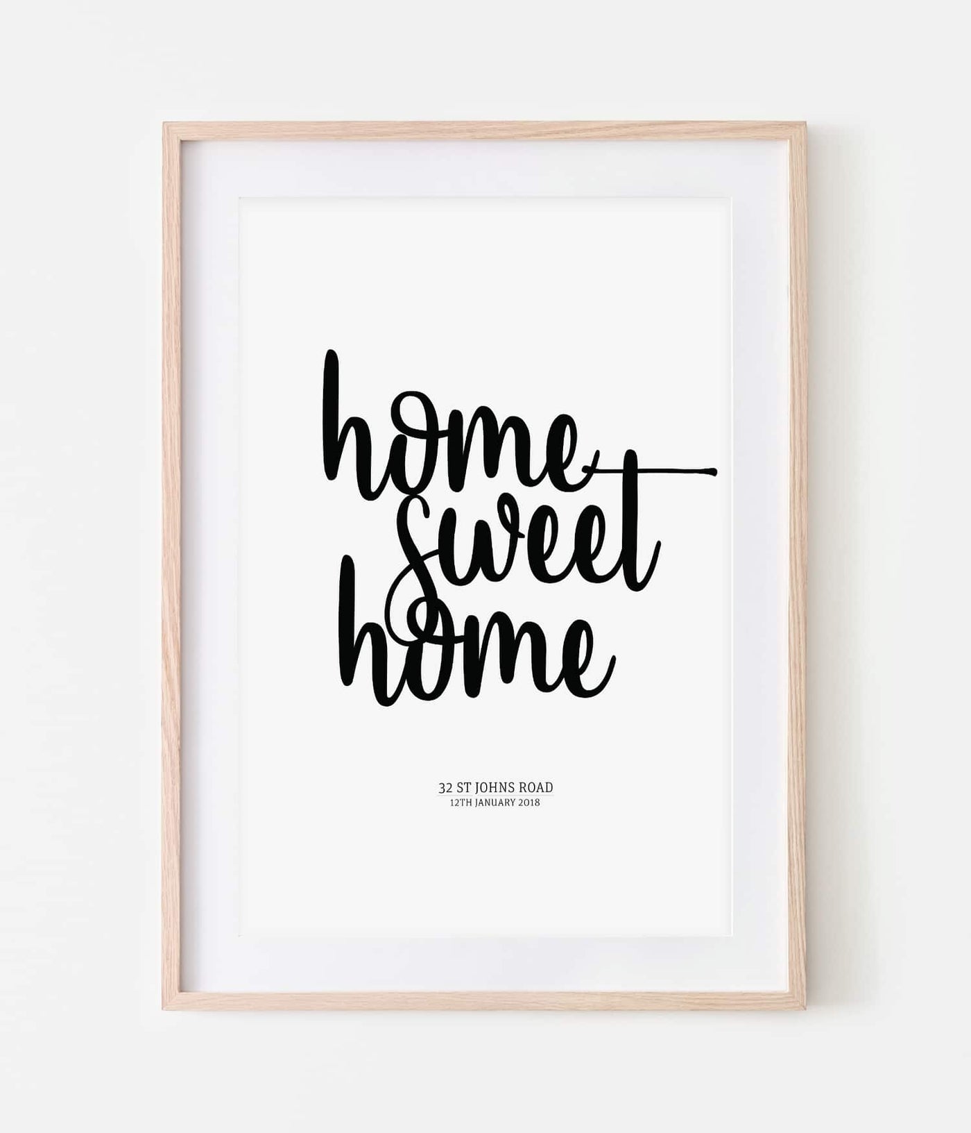 'Home Sweet Home' Personalised Print