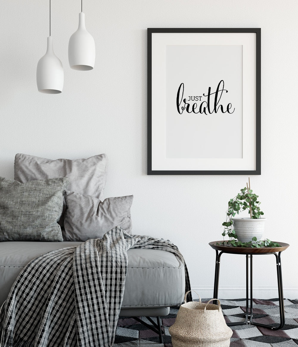 'Just Breathe' Print