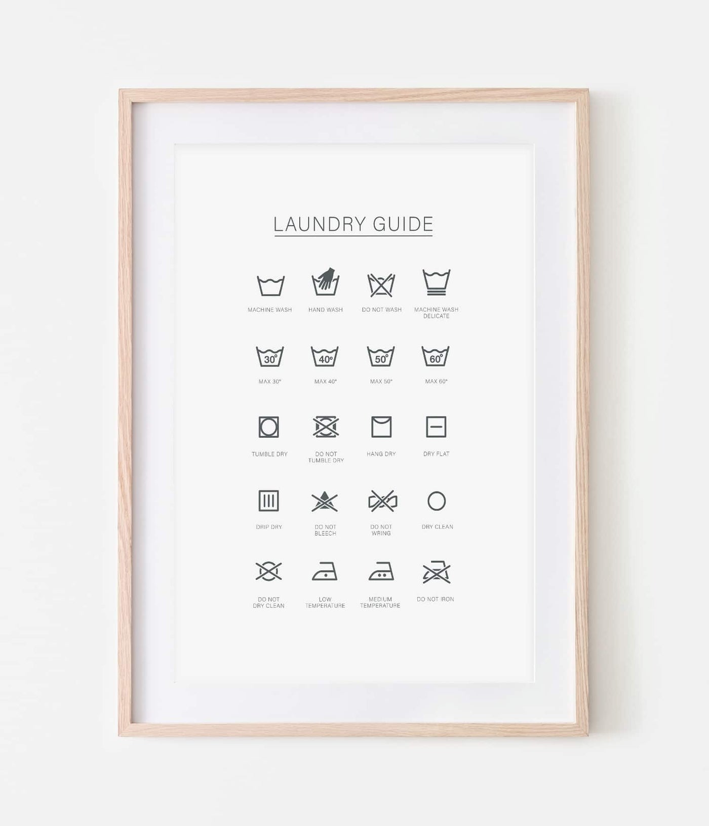 'Laundry Guide' Print