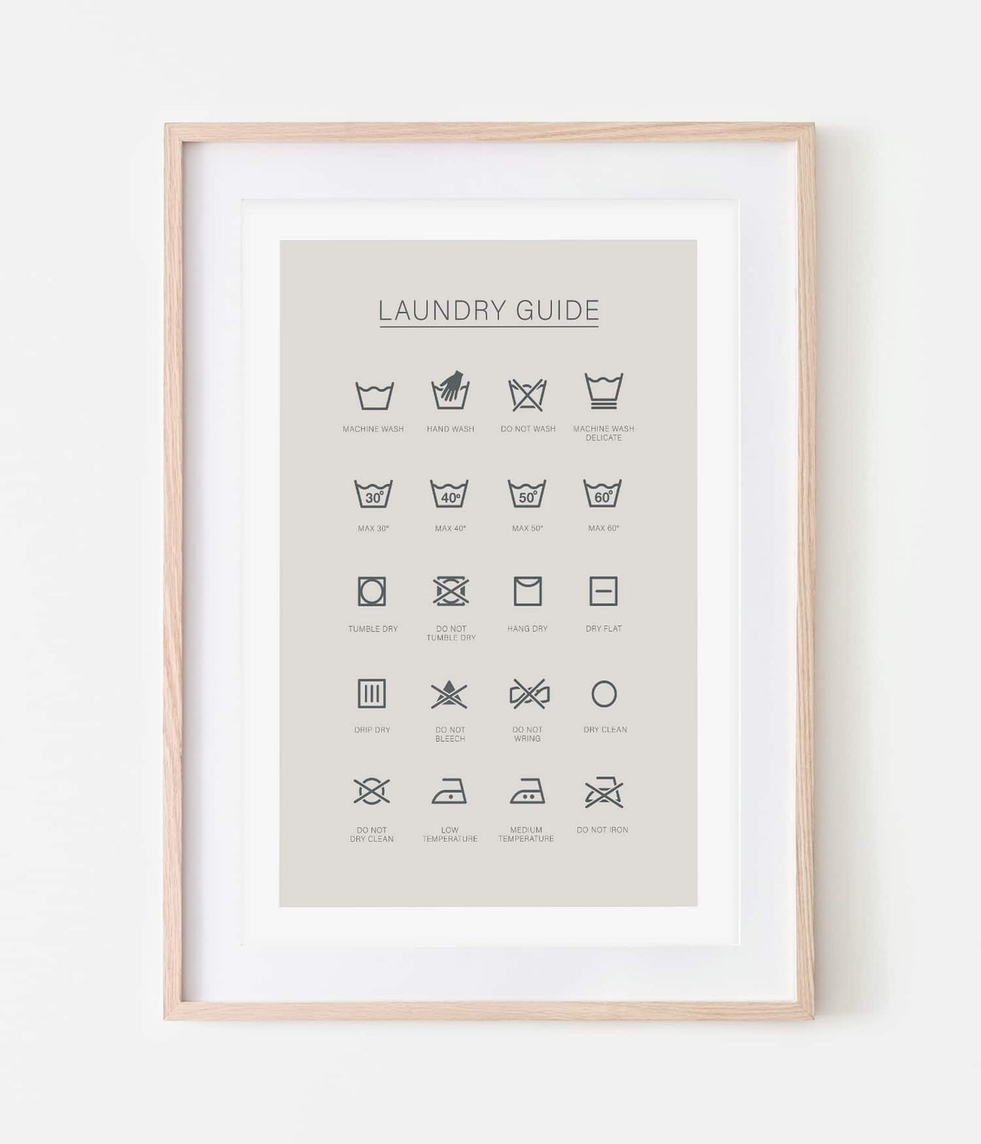 'Laundry Guide' Print