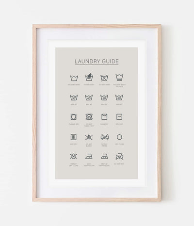 'Laundry Guide' Print