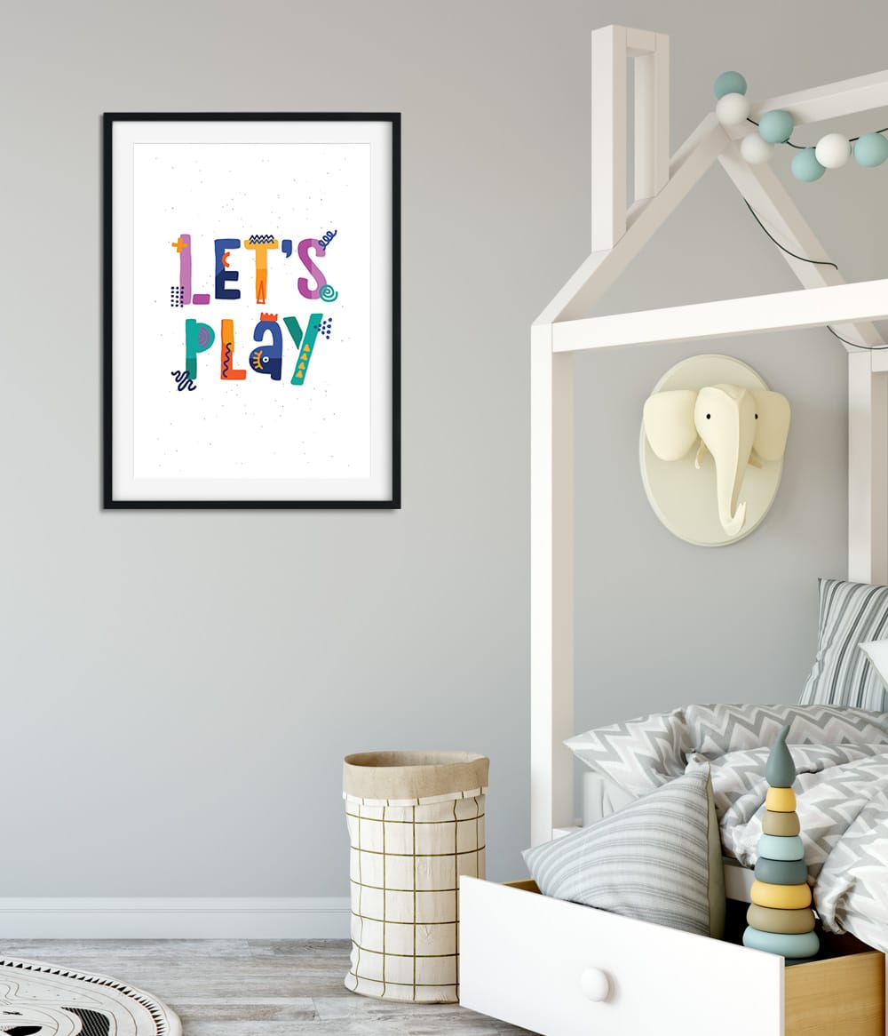 'Let's Play' Print