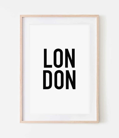 'London' Print