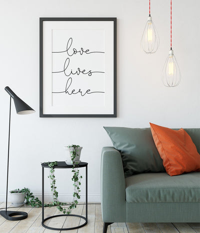 'Love Lives Here' Print