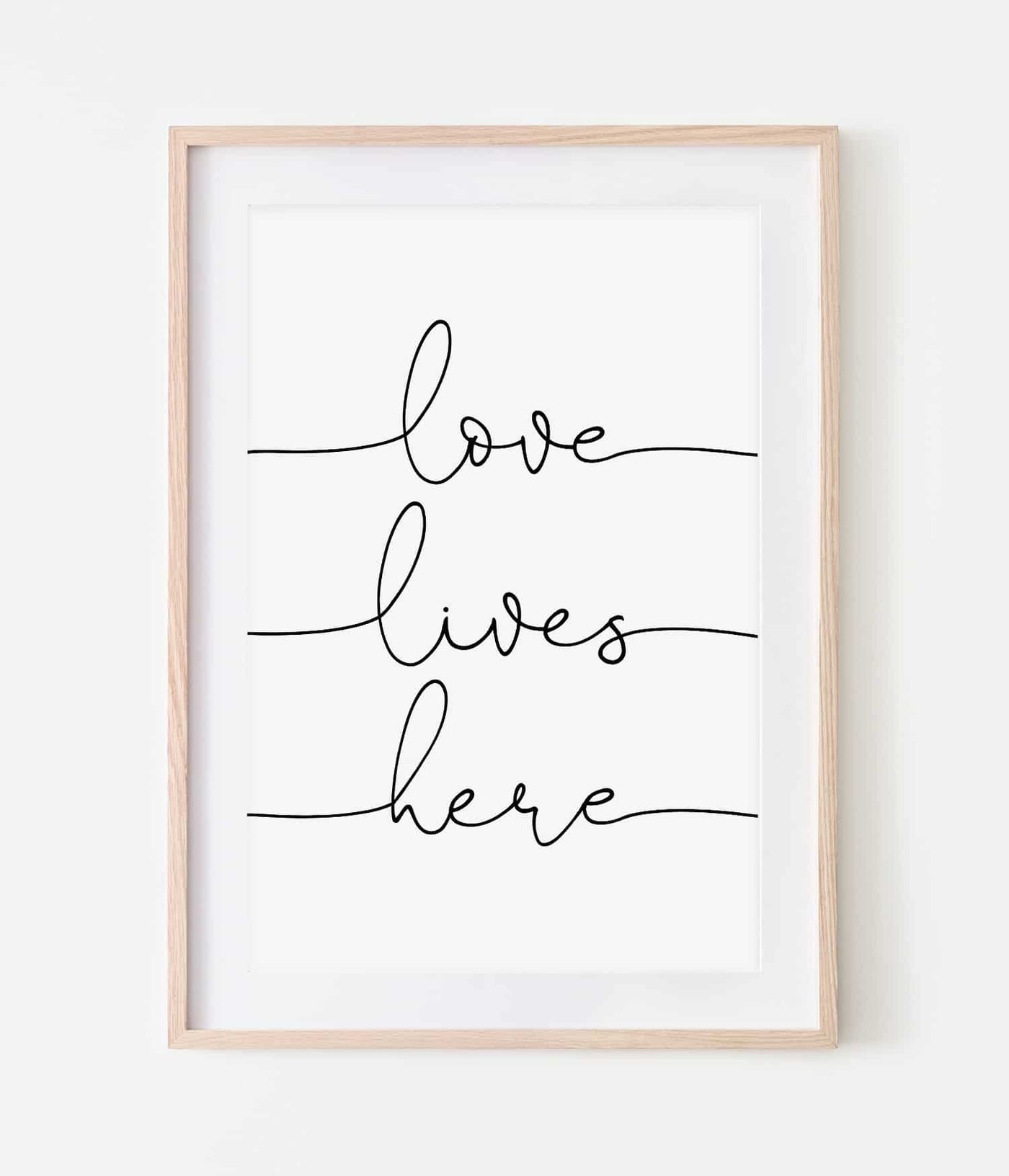 'Love Lives Here' Print