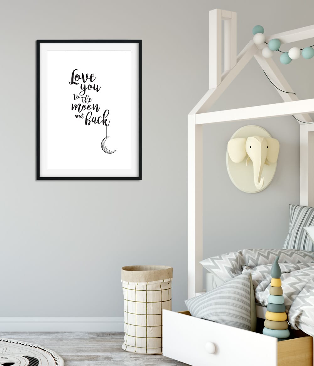 'Love you to the Moon and Back' Print