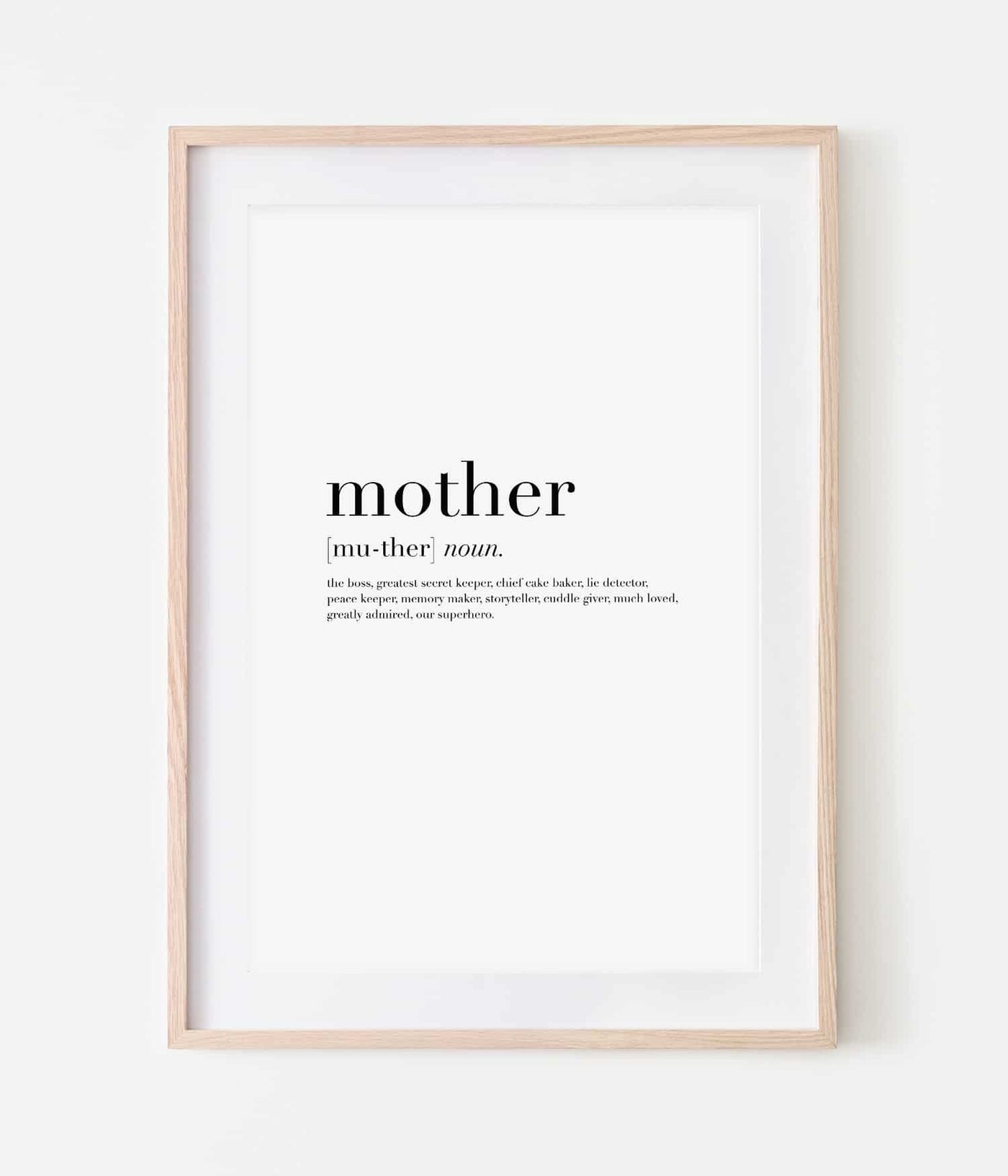 'Mother' Personalised Print