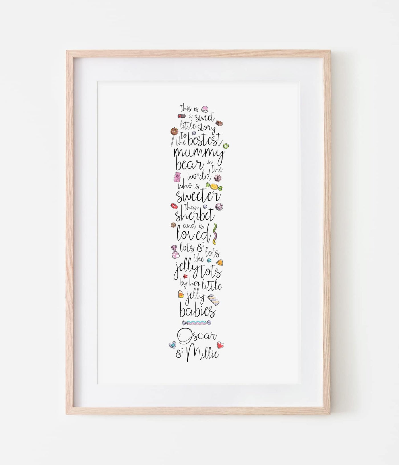 'A Sweet Story' Personalised Print