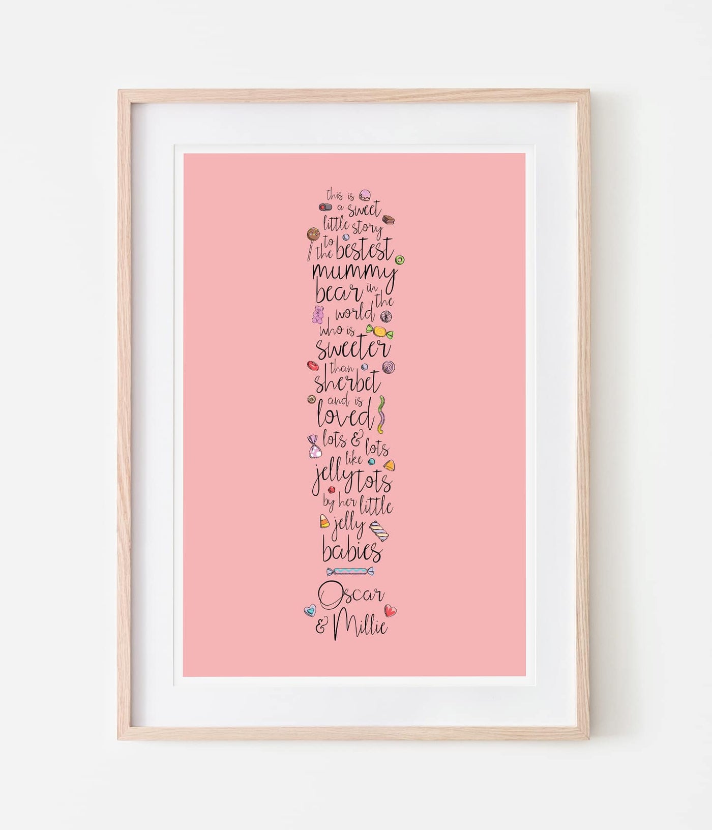 'A Sweet Story' Personalised Print
