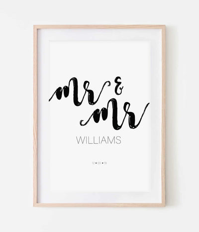 'Mr & Mr' Print