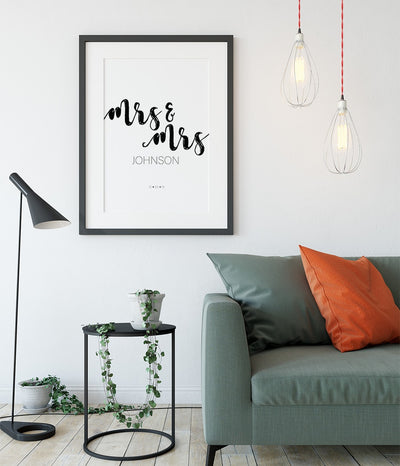 'Mrs & Mrs' Print