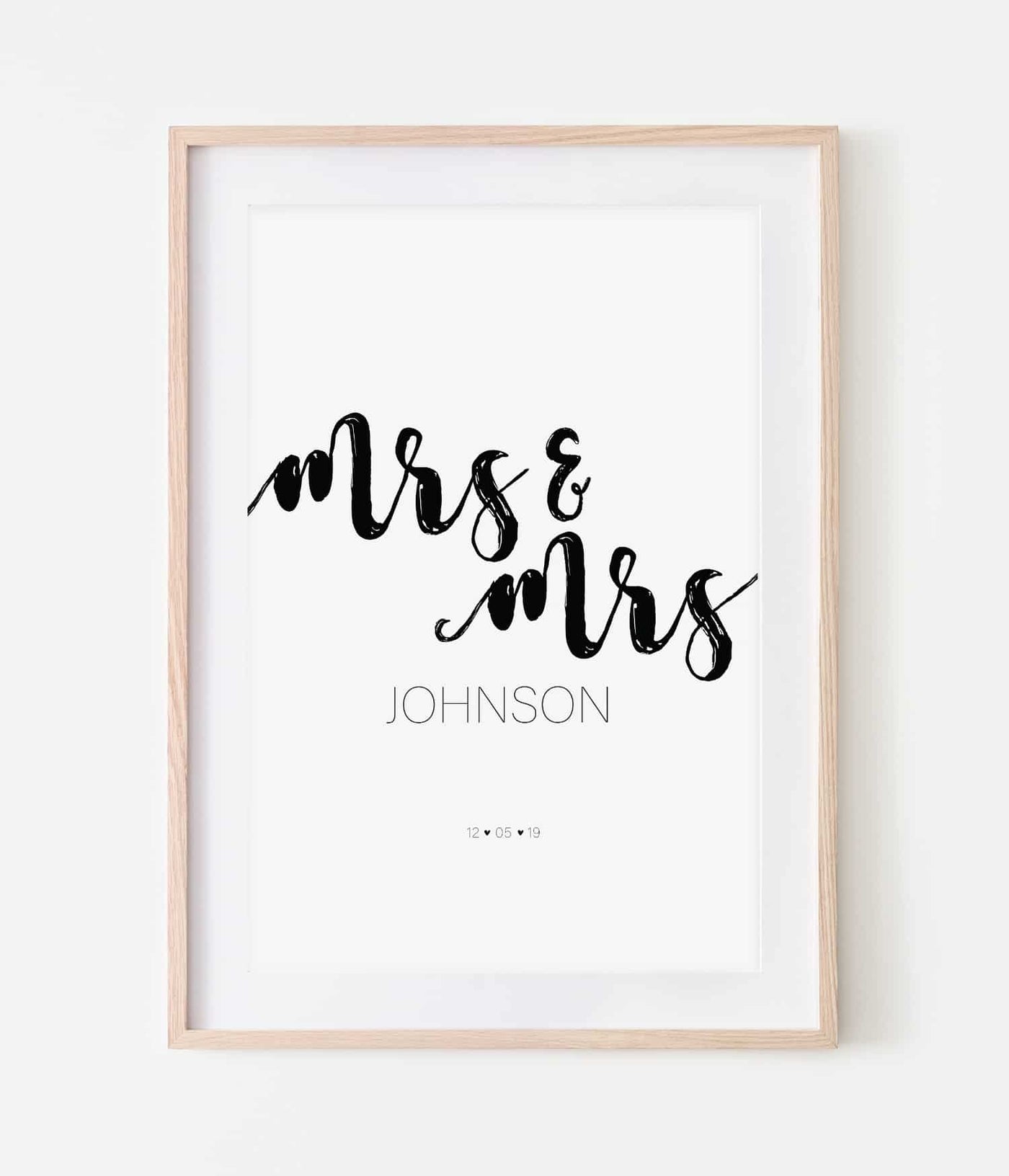 'Mrs & Mrs' Print