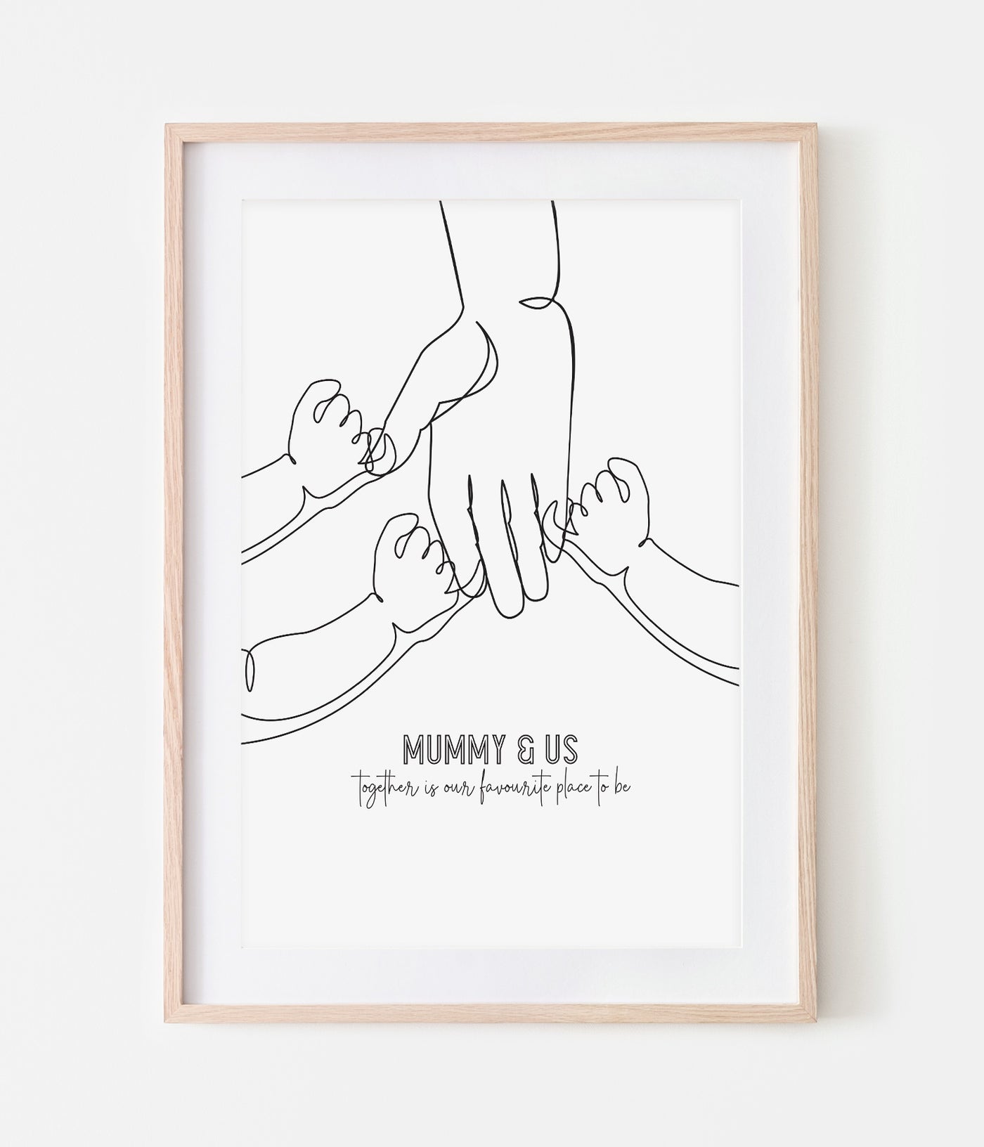 'Mummy & Us Three' Print
