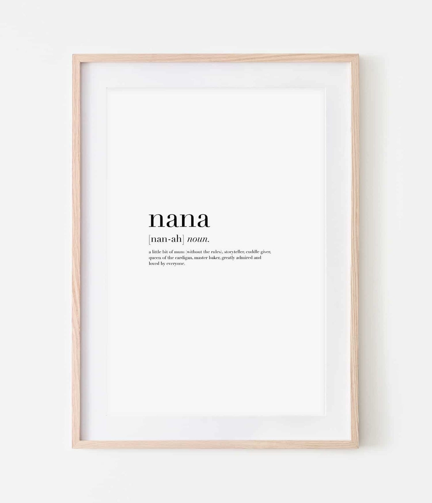 'Grandma Definition' Personalised Print