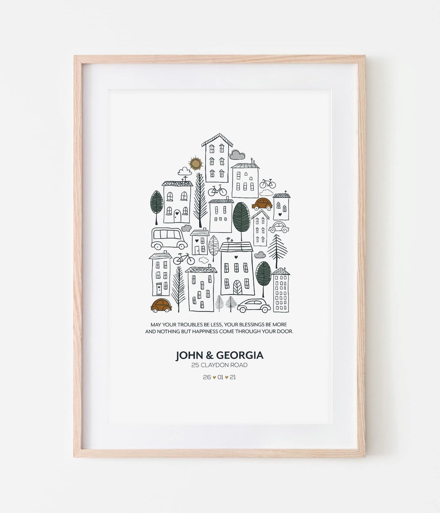 'New Home' Personalised Print