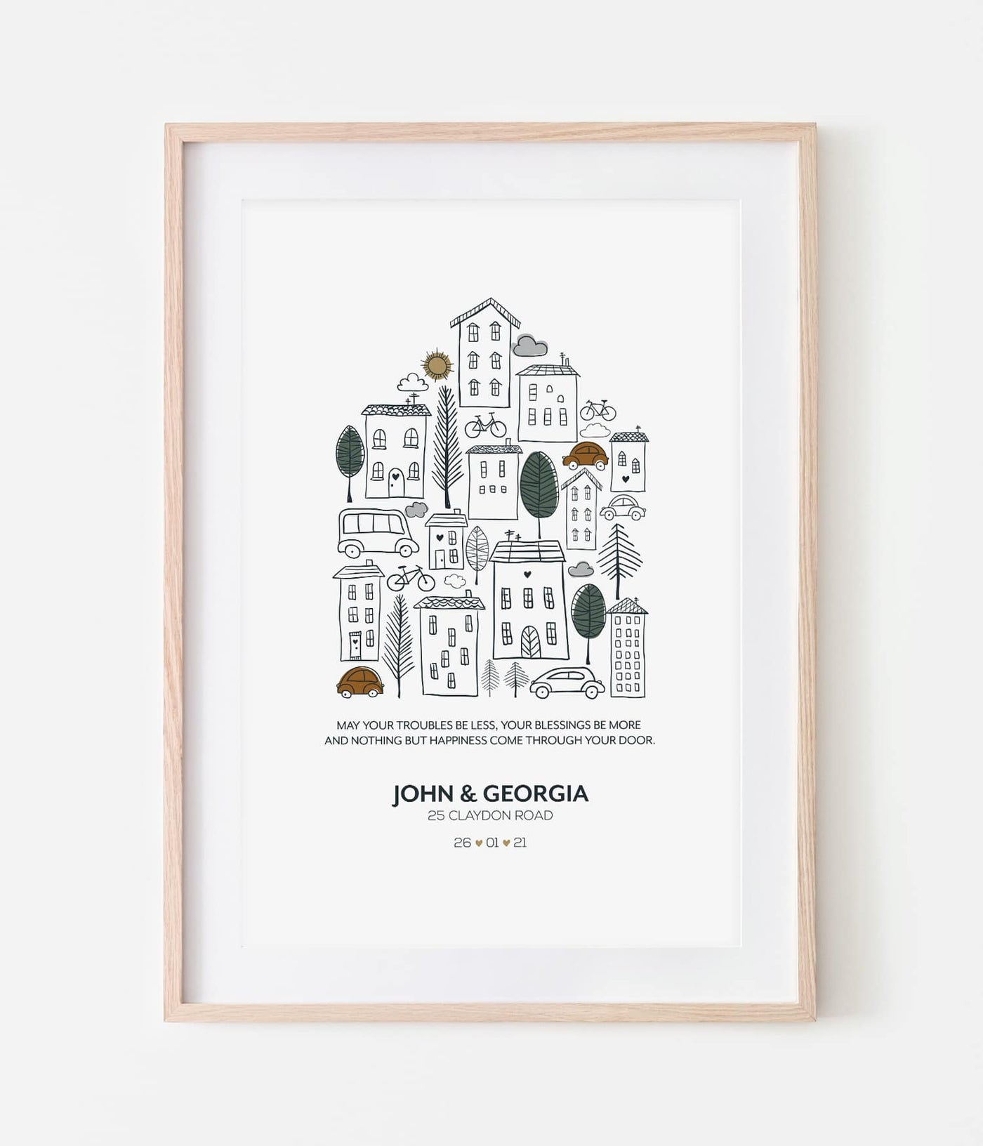 'New Home' Personalised Print