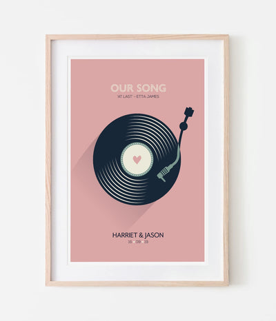 'Our Song' Personalised Print