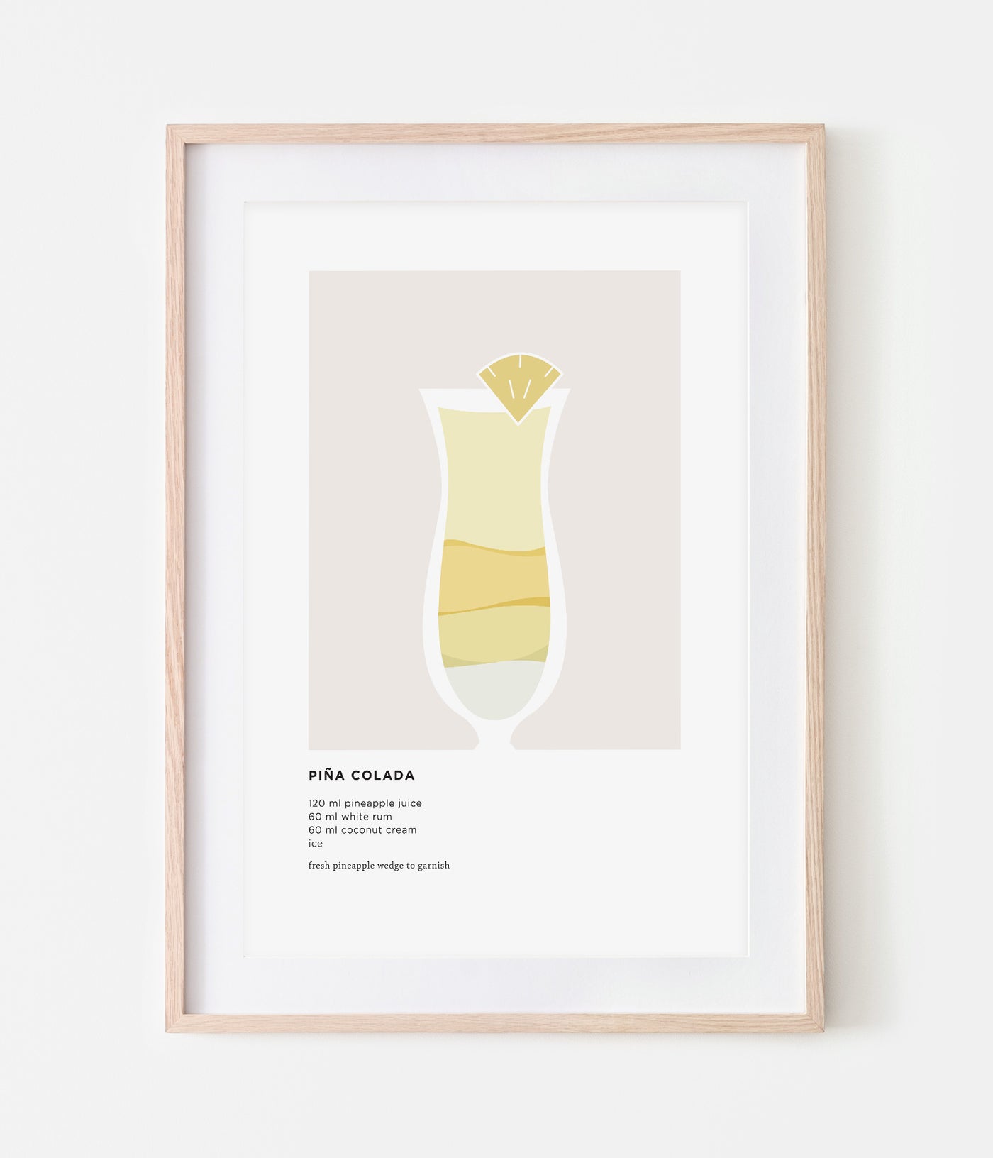 'Piña Colada' Cocktail Print