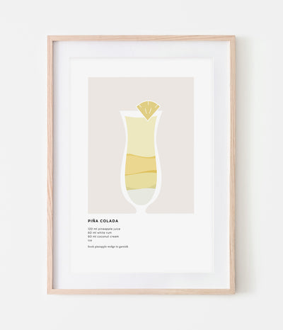 'Piña Colada' Cocktail Print