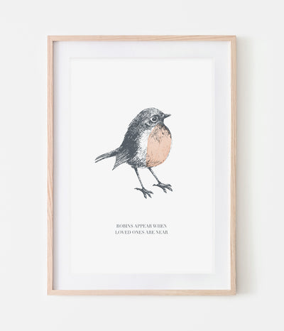 'Robins Appear' Print