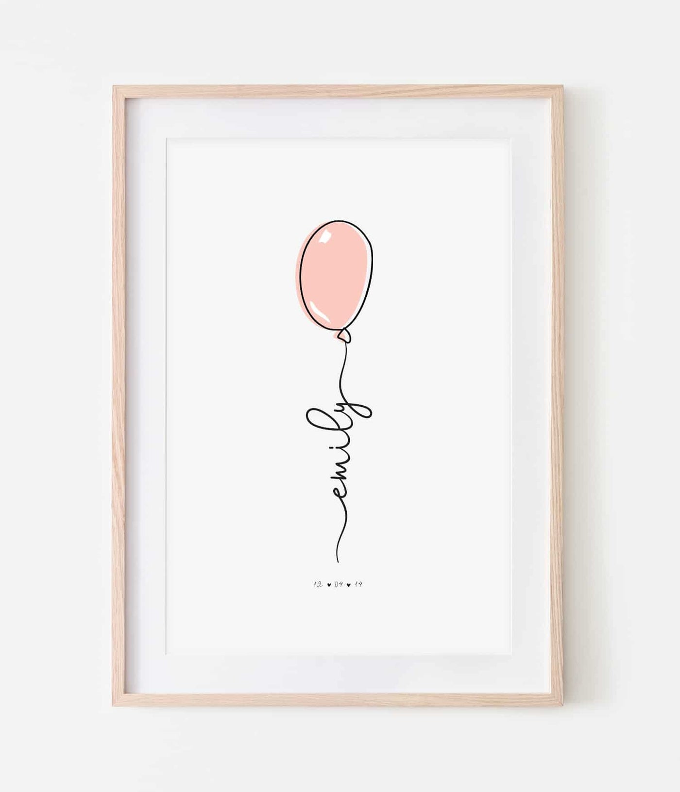 'Balloon Name' Personalised Print