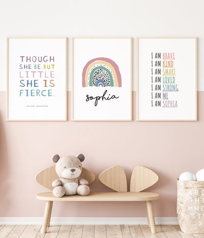 Kids Wall Art Bundle 3x Prints