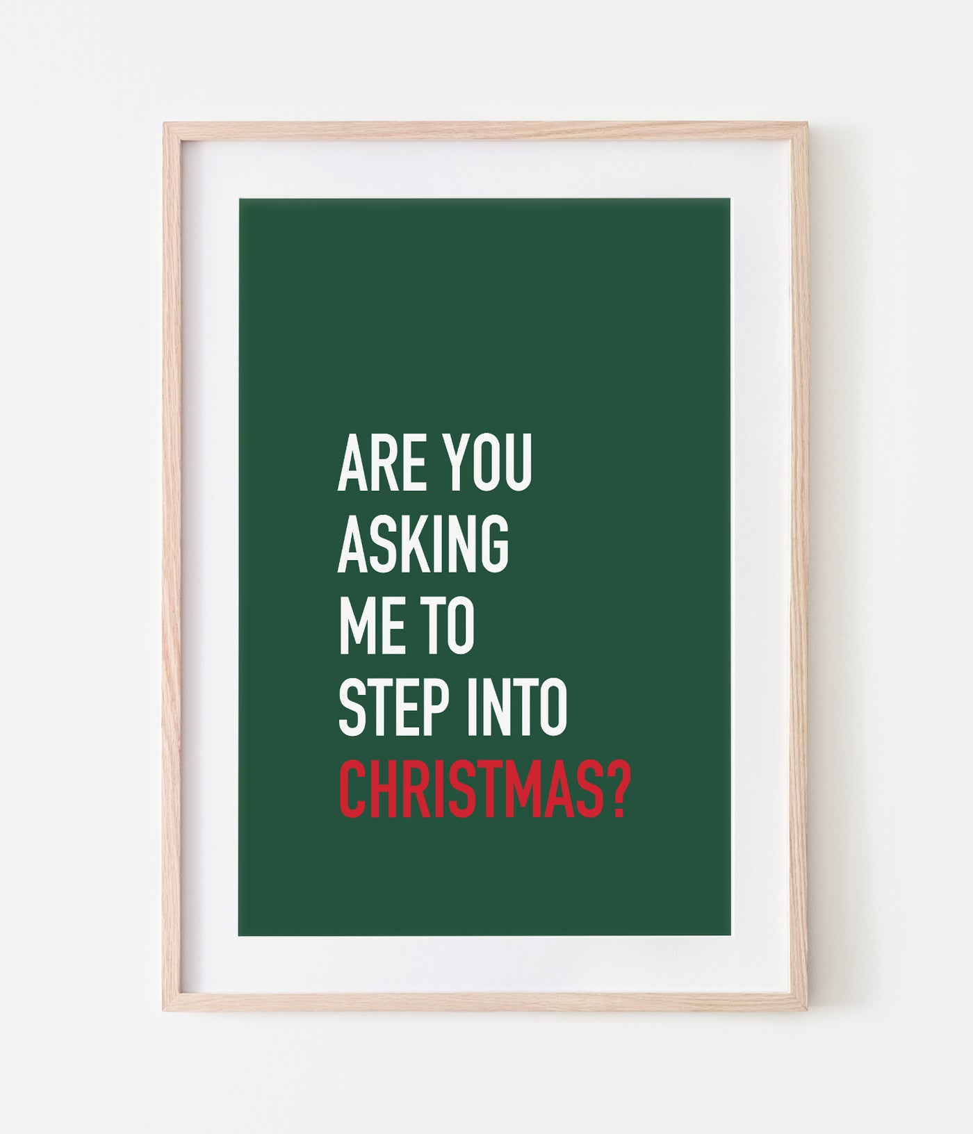 'Step Into Christmas' Christmas Print