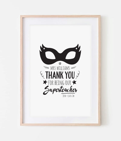 'Superteacher' Print