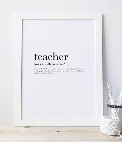 'Teacher Definition' Print