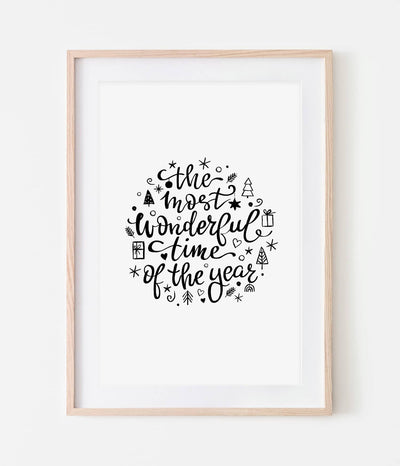 'It's The Most Wonderful Time Of The Year' Print