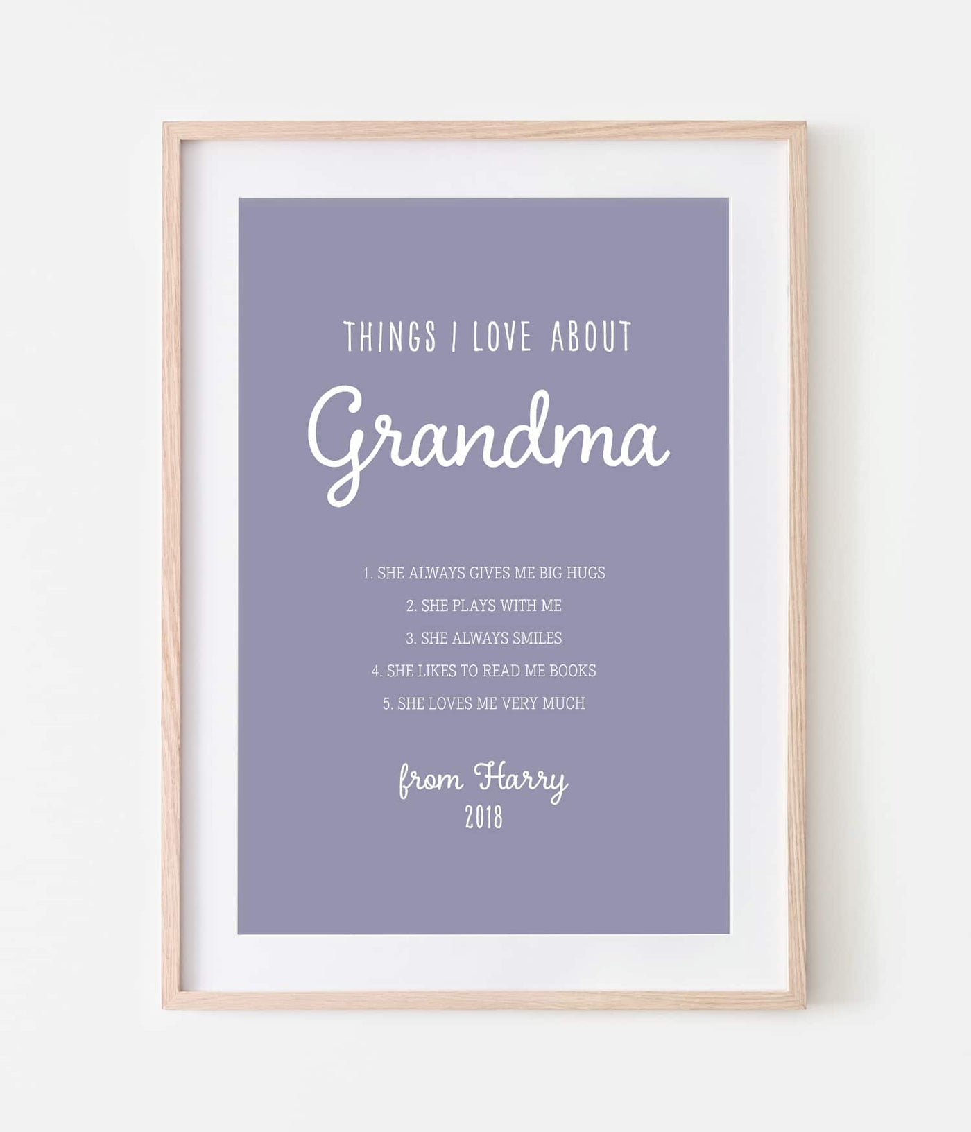 'Things I Love About...' Print