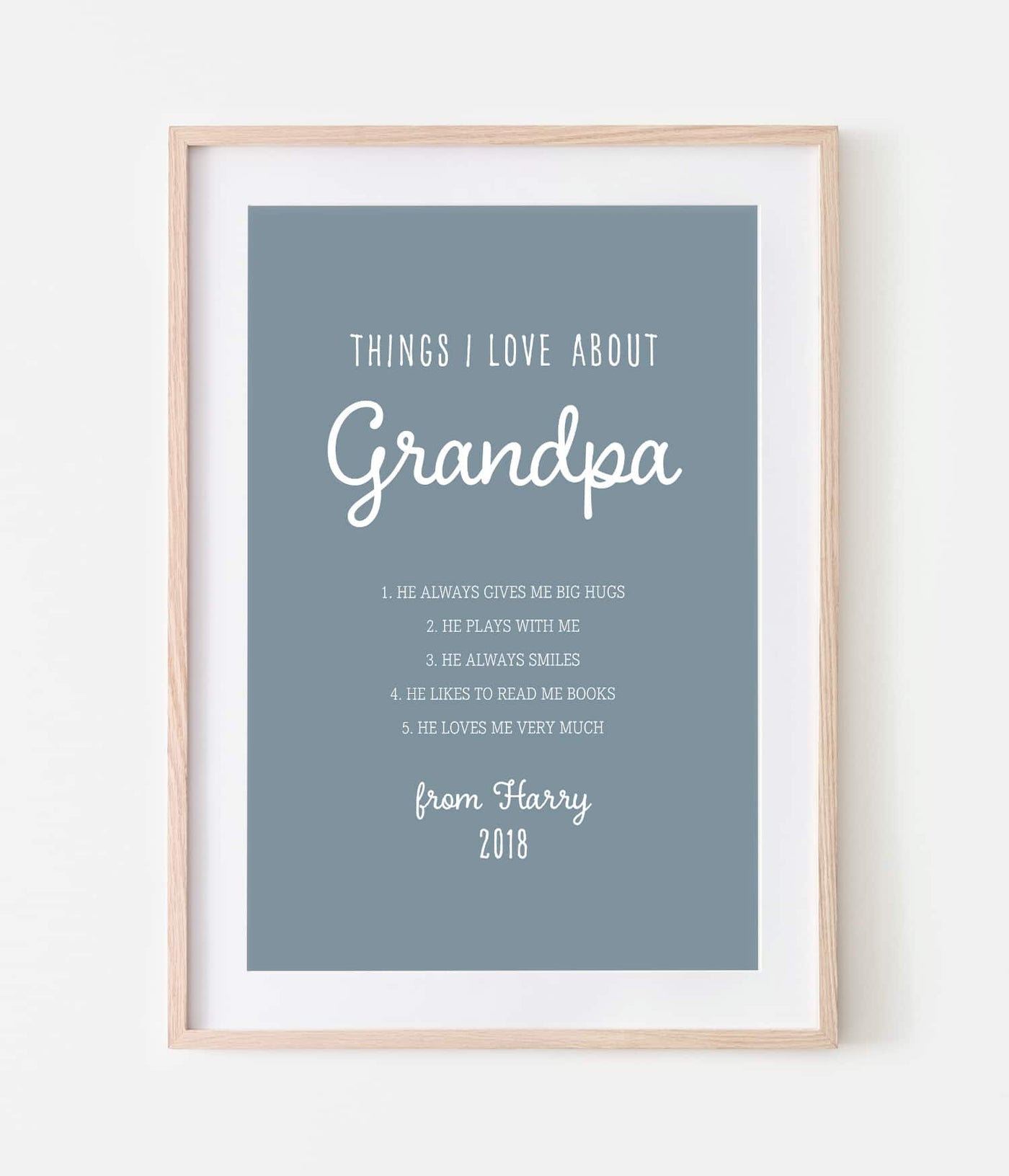 'Things I Love About...' Print