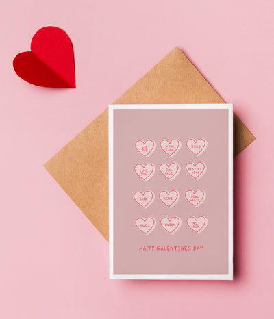 'Happy Galentine's' Valentine's Card