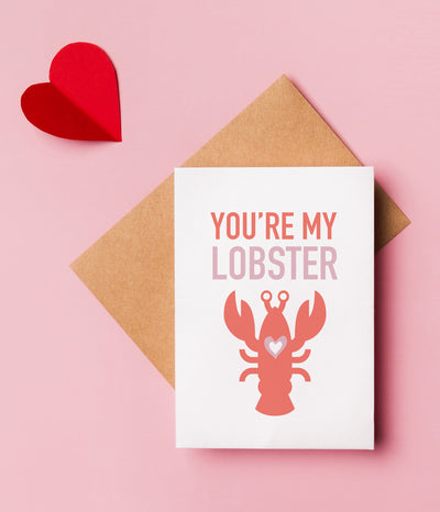 'You're My Lobster' Valentine's Card