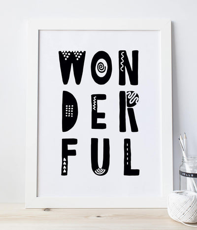 'Wonderful' Print