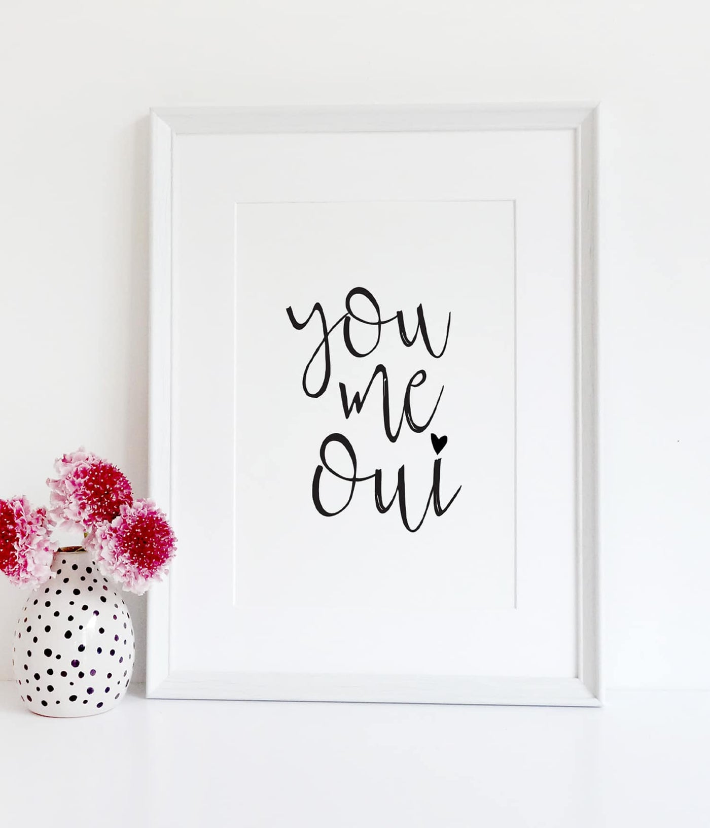 'You, me, oui' Print