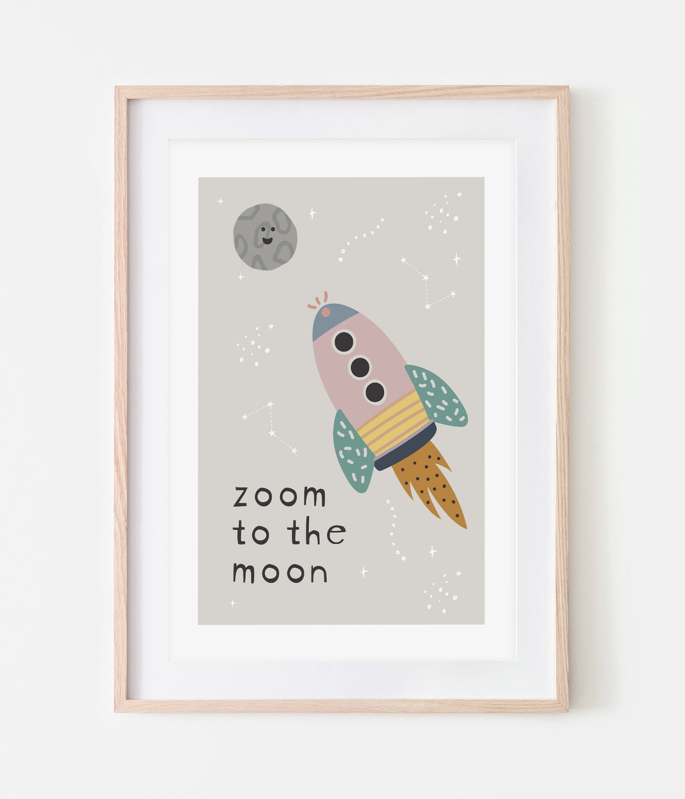 'Zoom To The Moon' Print